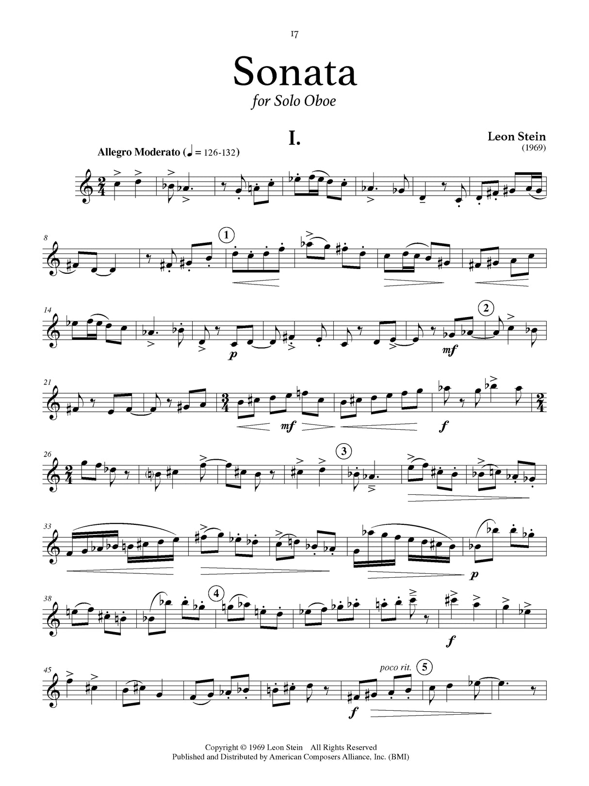 Oboe Works by American Composers