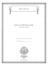 Mazzoli: Hail, Horrors, Hail