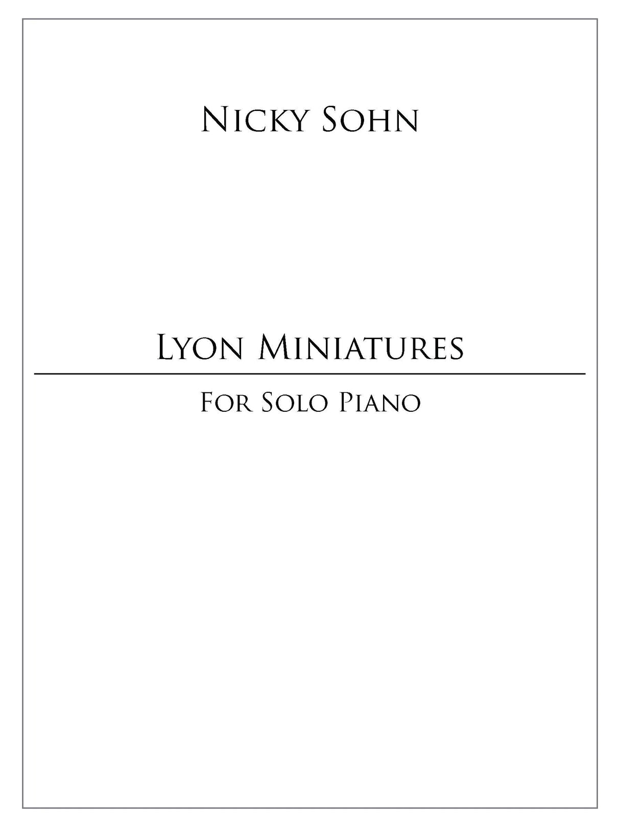 Sohn: Lyon Miniatures