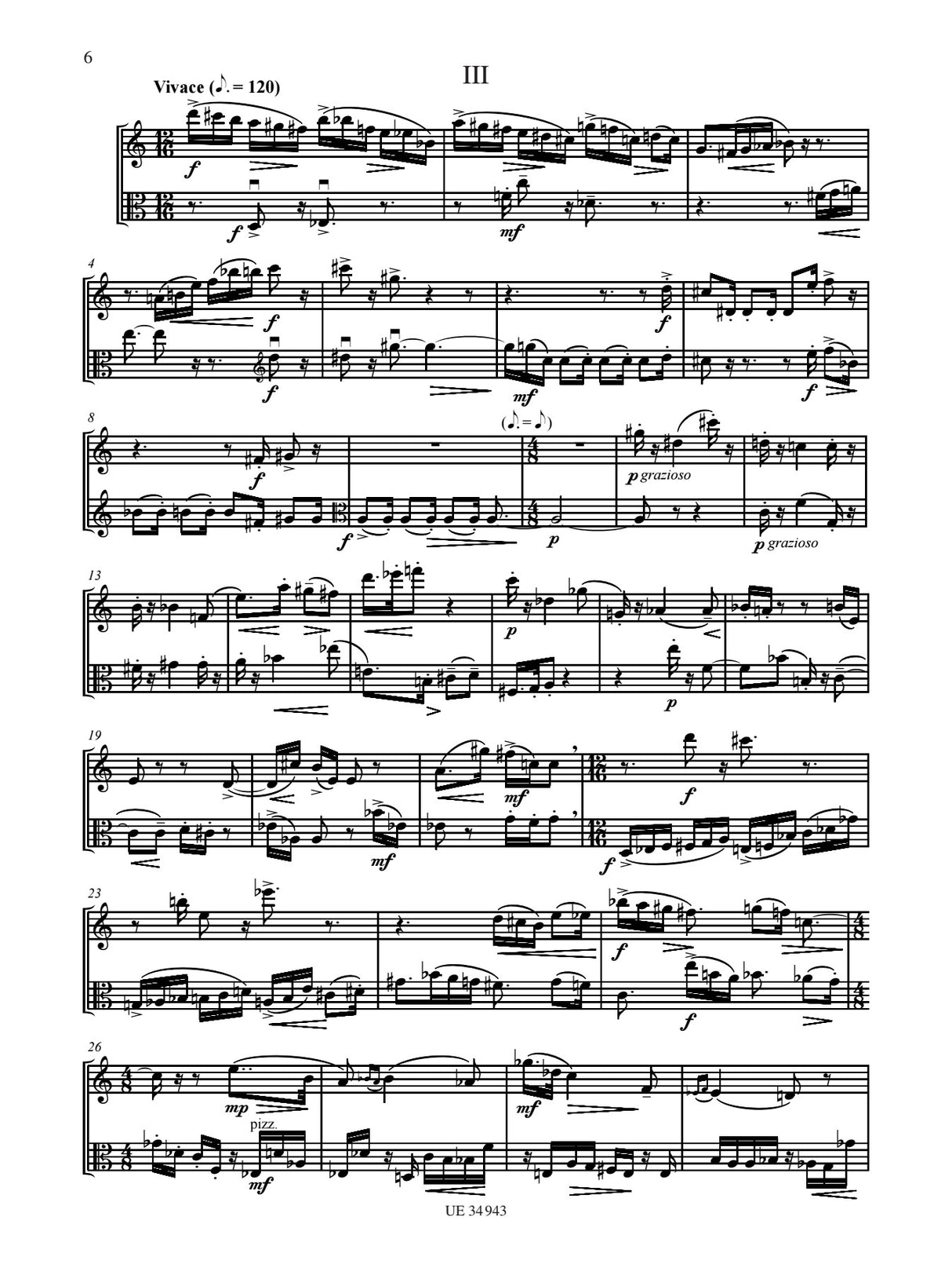 Krenek: Sonatina for Flute and Viola, Op. 92, No. 2a