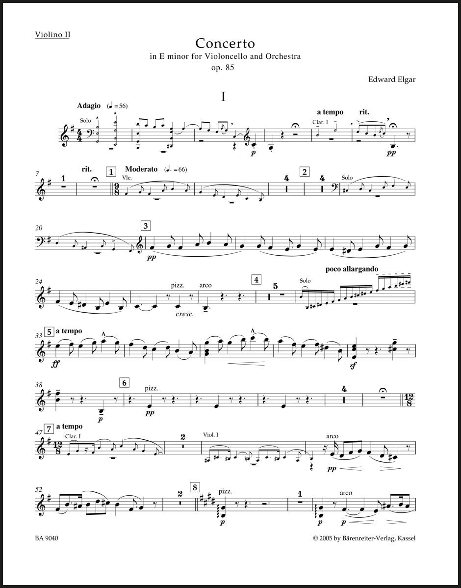 Elgar: Cello Concerto in E Minor, Op. 85 – Ficks Music Elgar: Cello Concerto in E Minor, Op. 85 – Ficks Music