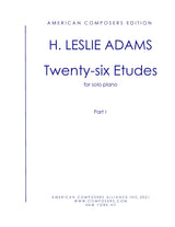 H.L. Adams: Etudes for Piano - Volume 1 (Nos. 1-12)