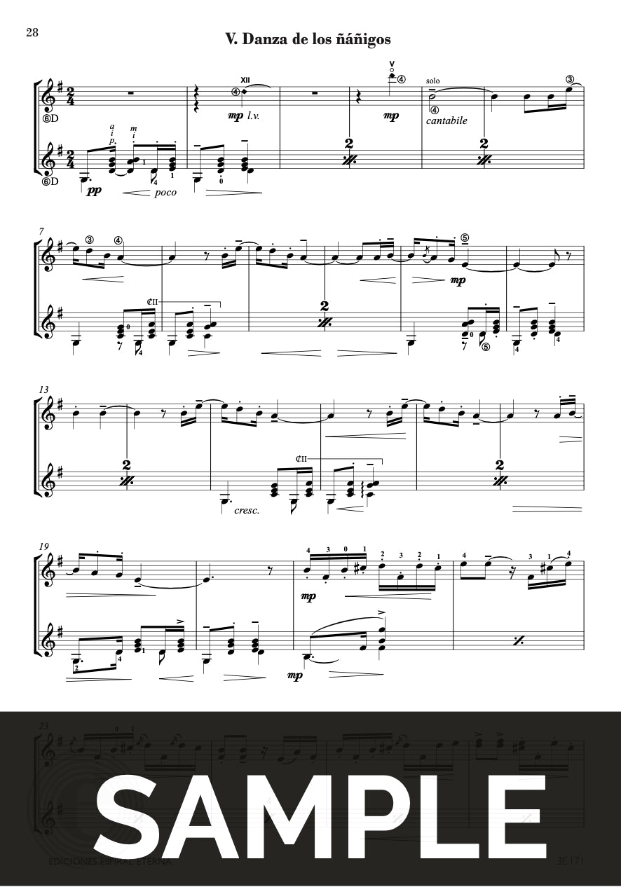 Lecuona: Afro-Cuban Dances (arr. for 2 guitars)