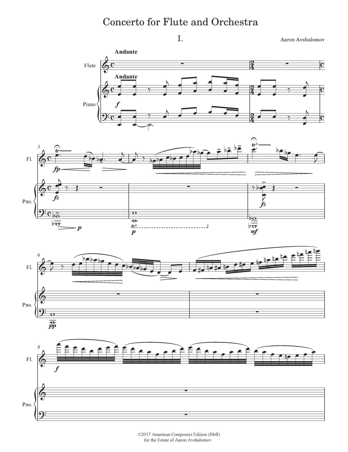 Avshalomov: Flute Concerto