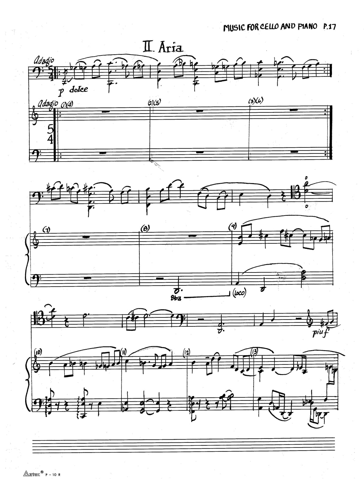 Moore: Music for Cello and Piano