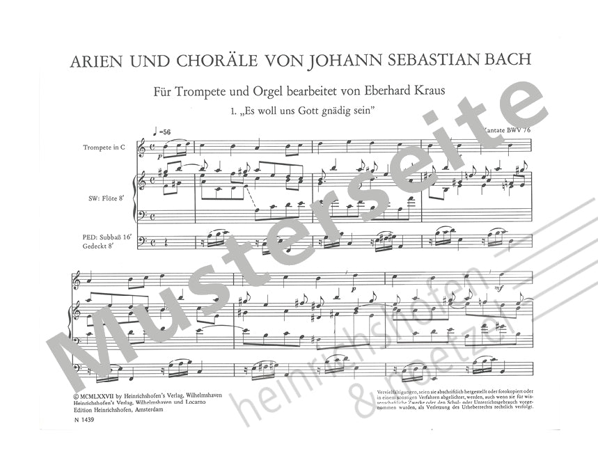 Bach: Arias and Chorales (arr. for trumpet and organ)