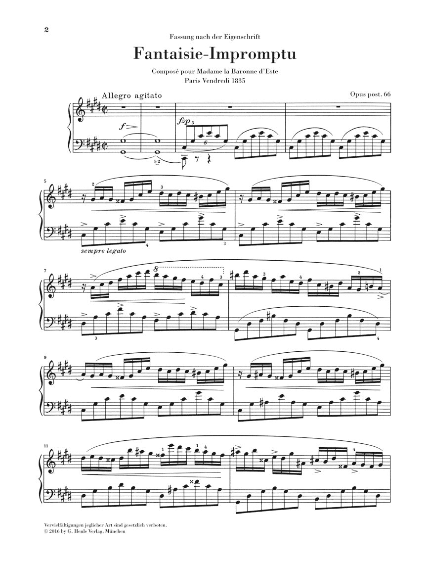 Impromptu Chopin: Fantaisie-Impromptu in C-sharp Minor, Op. posth. 66