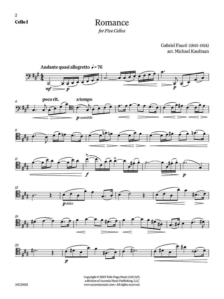 Fauré: Romance, Op. 69