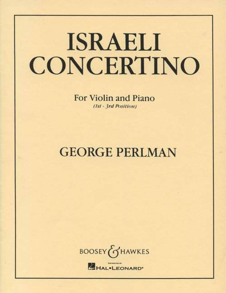 Perlman: Israeli Concertino