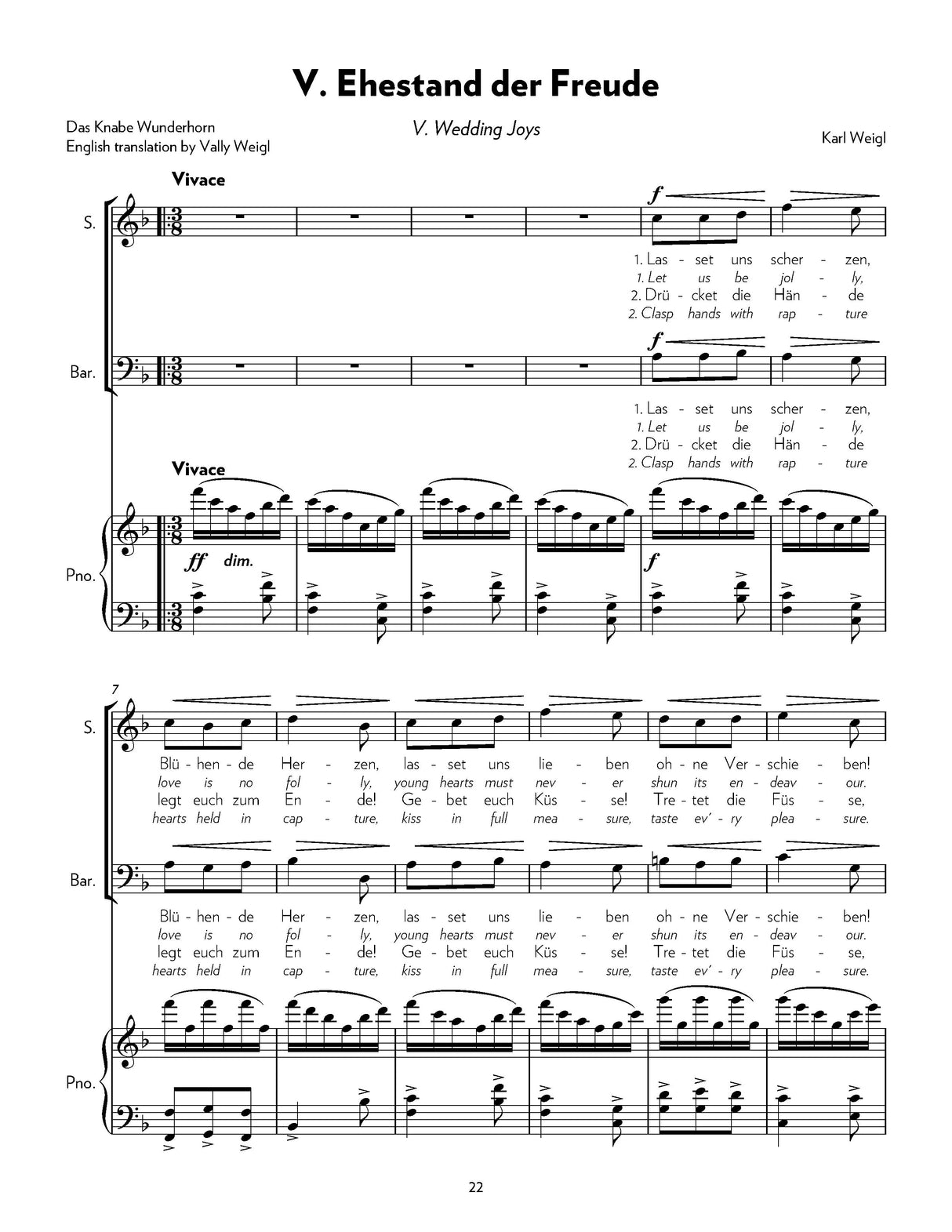 Weigl: Five Duets