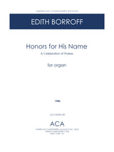 Borroff: Honors for His Name