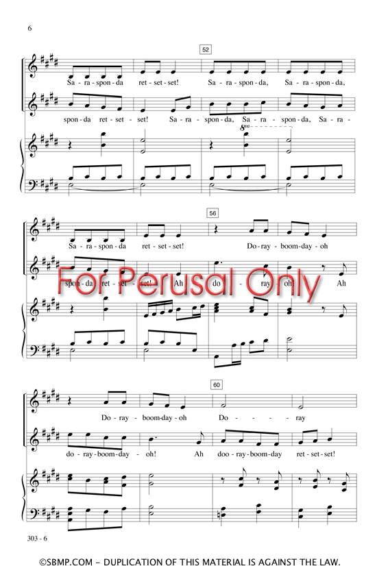 Sarasponda (arr. for 2-part choir)