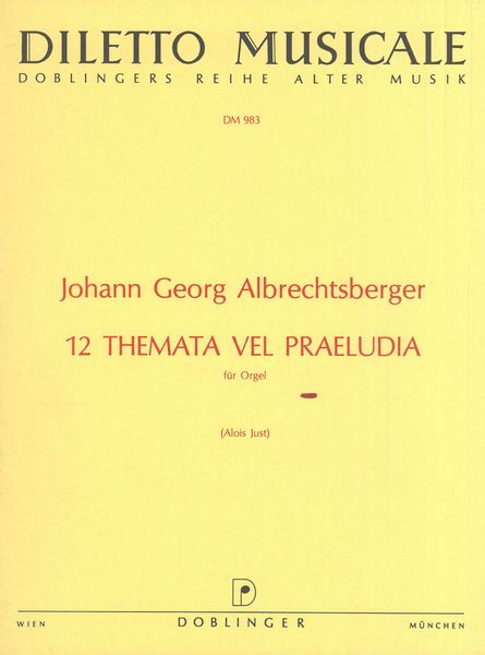 Albrechtsberger: 12 Themata vel Praeludia