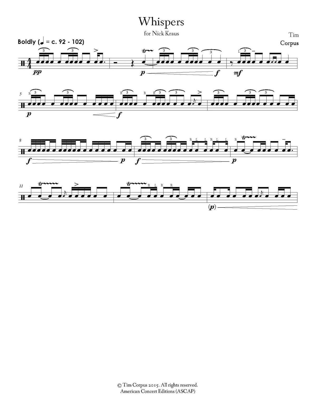 Corpus: Seven Etudes I Met in Music School