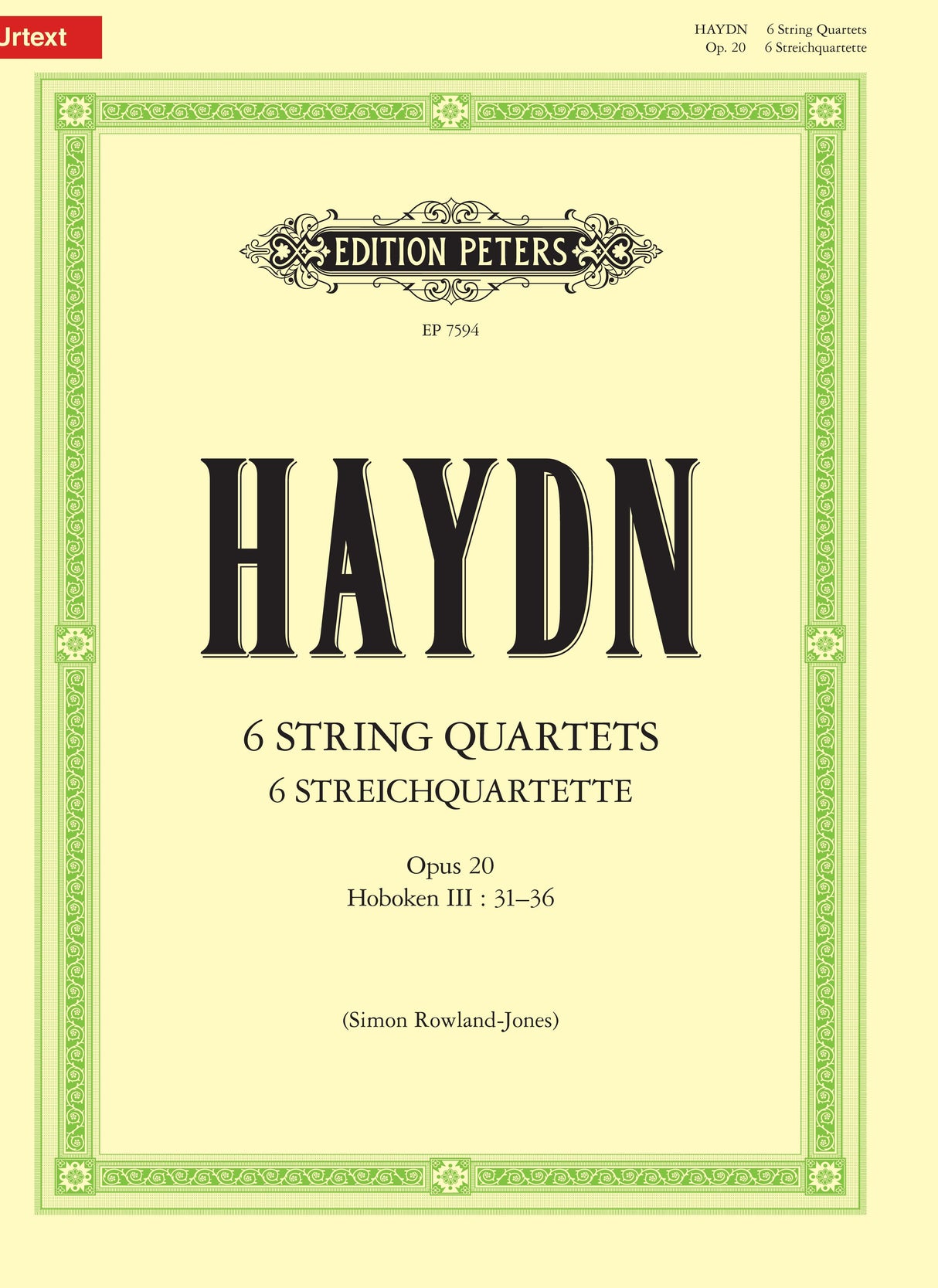 Haydn: 6 String Quartets, Hob. III:31–36, Op. 20
