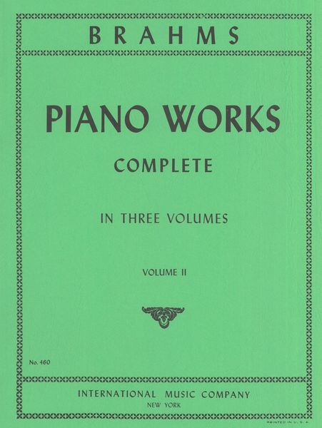 Brahms: Complete Piano Works - Volume 2