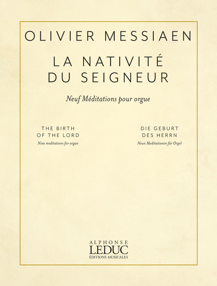 Messiaen: La Nativité du Seigneur – Ficks Music