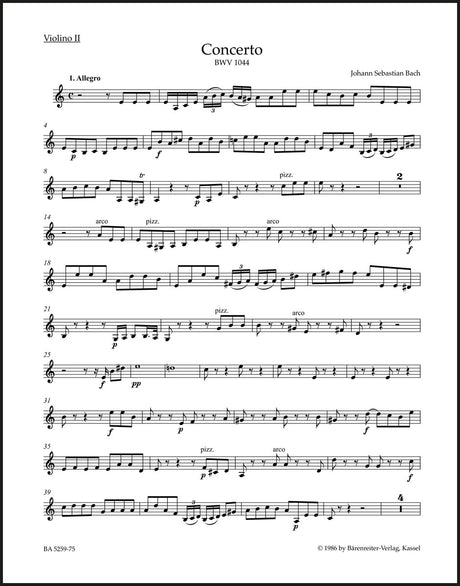 Bach: Triple Concerto for Harpsichord, Flute and Violin in A Minor, BWV 1044