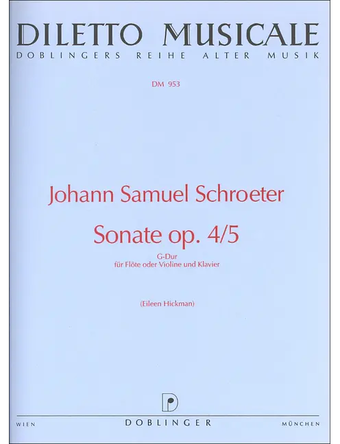 Schroeter: Sonata in G Major, Op. 4, No. 5