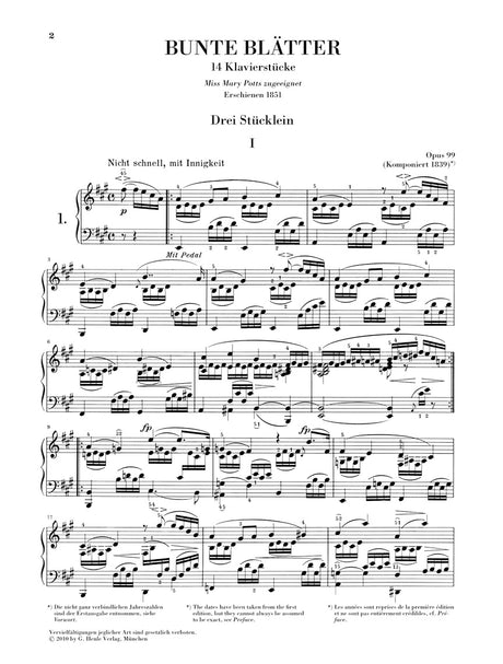 Schumann: Complete Piano Works - Volume 6