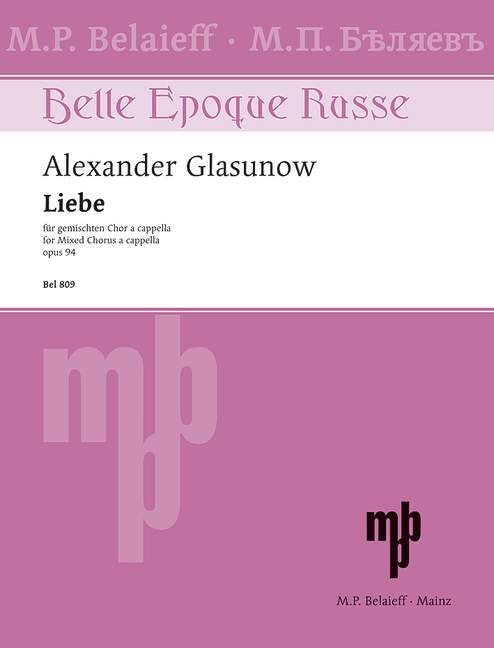 Glazunov: Love, Op. 94