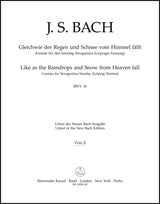Bach: Gleichwie der Regen and Schnee vom Himmel fällt, BWV 18