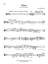 Montgomery: Peace for Viola and Piano