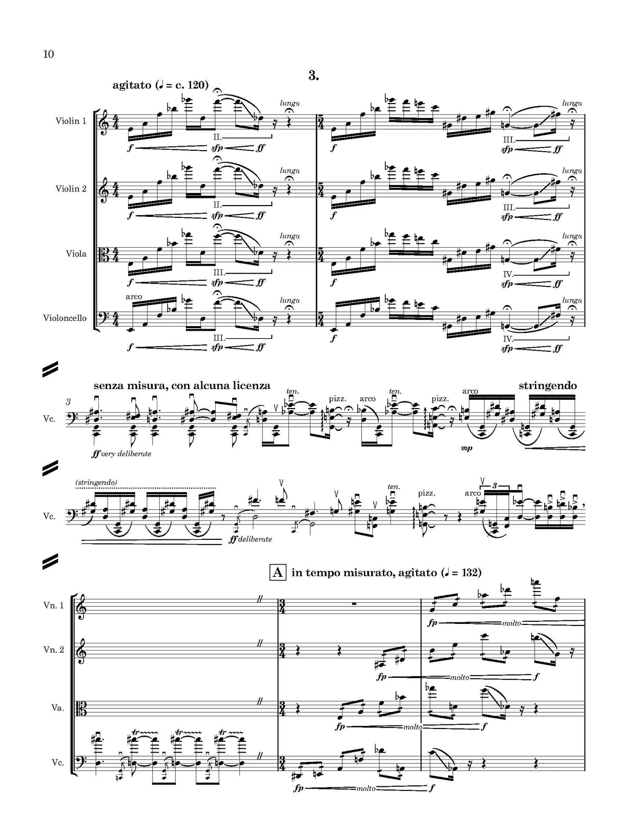 R. Stern: String Quartet No. 1