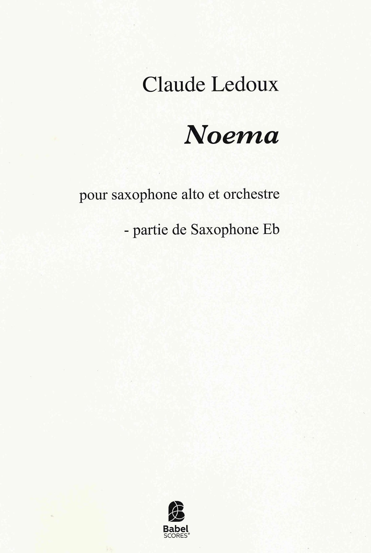 Ledoux: Noema