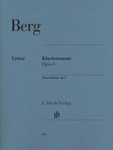 Berg: Piano Sonata, Op. 1