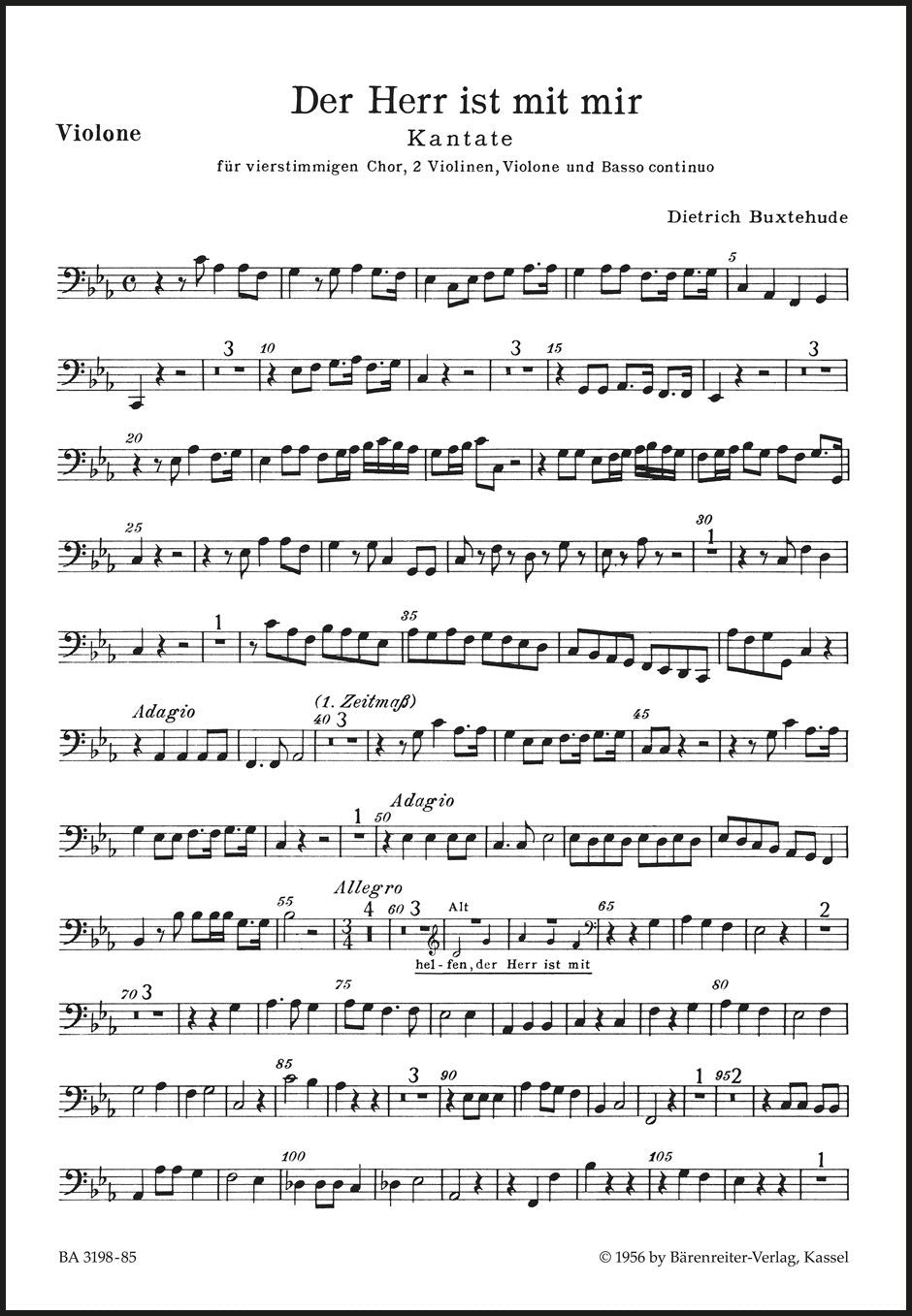 Buxtehude: Der Herr ist mit mir, BuxWV 15