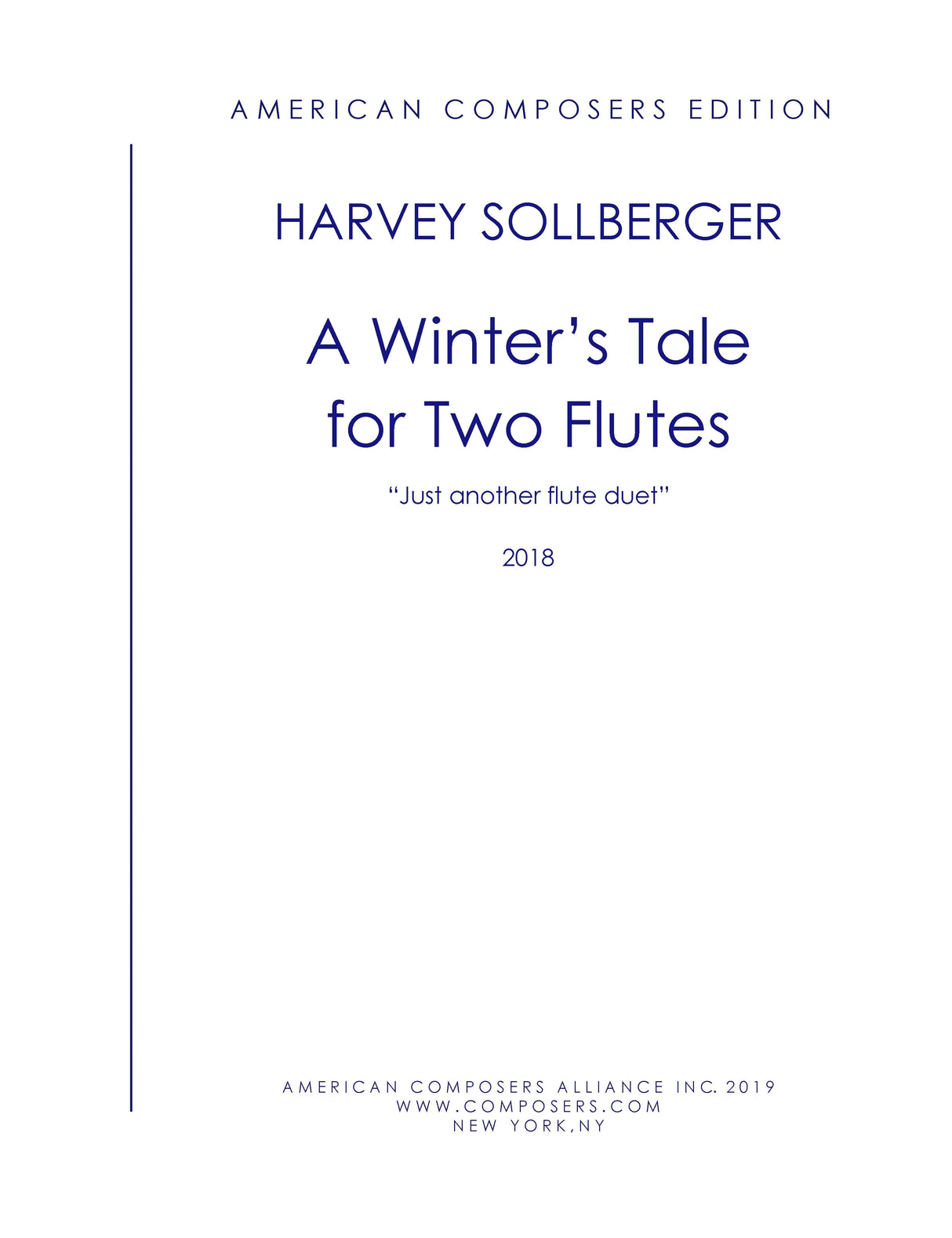 Sollberger: A Winter's Tale