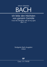 Bach: Ich liebe den Höchsten von ganzem Gemüte, BWV 174