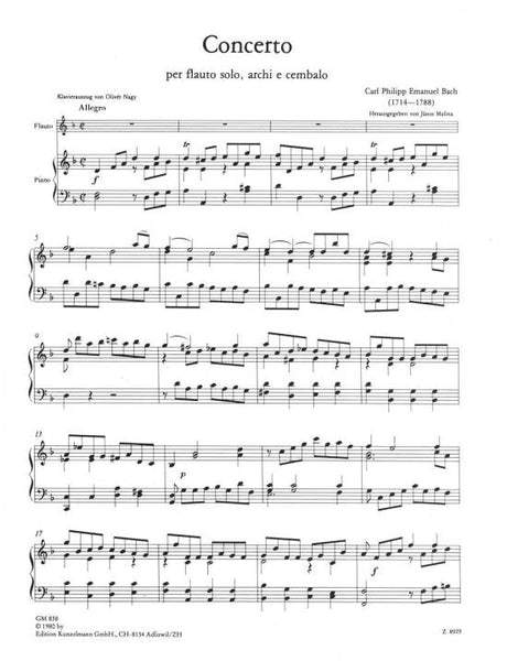 C.P.E. Bach: Flute Concerto in D Minor, Wq. 22