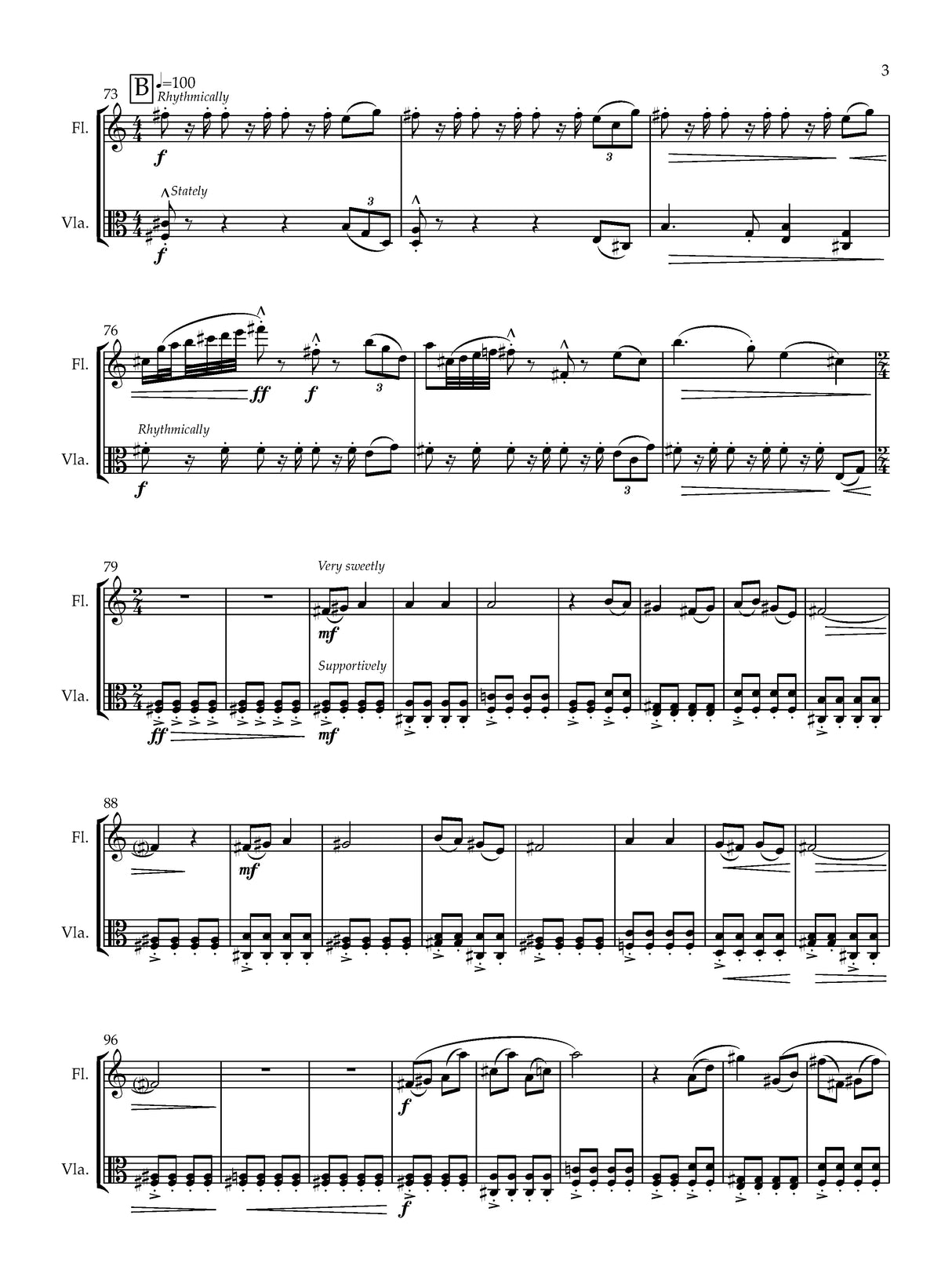 Stubblefield: Music for Flute and Viola, Op. 27