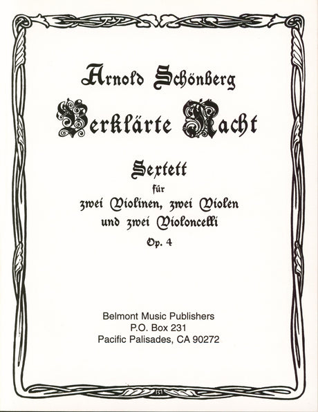 Schoenberg: Verklärte Nacht, Op. 4