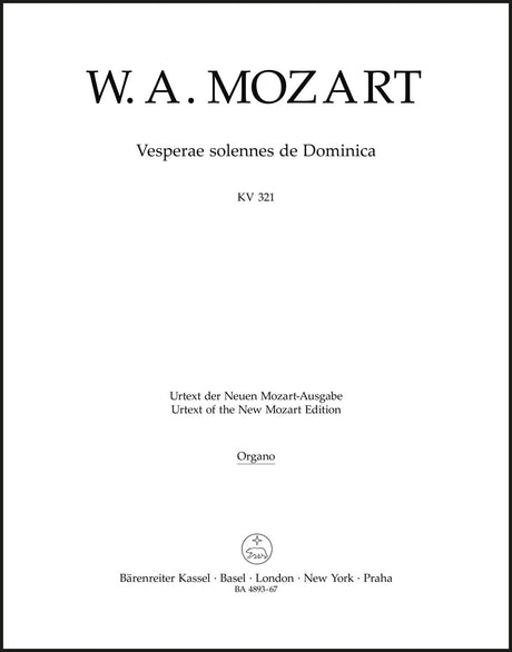 Mozart: Vesperae solennes de Dominica, K. 321