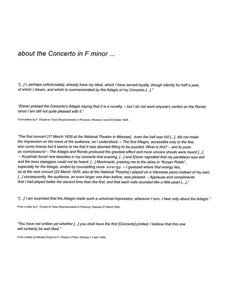 Chopin: Piano Concerto No. 2 in F Minor, Op. 21