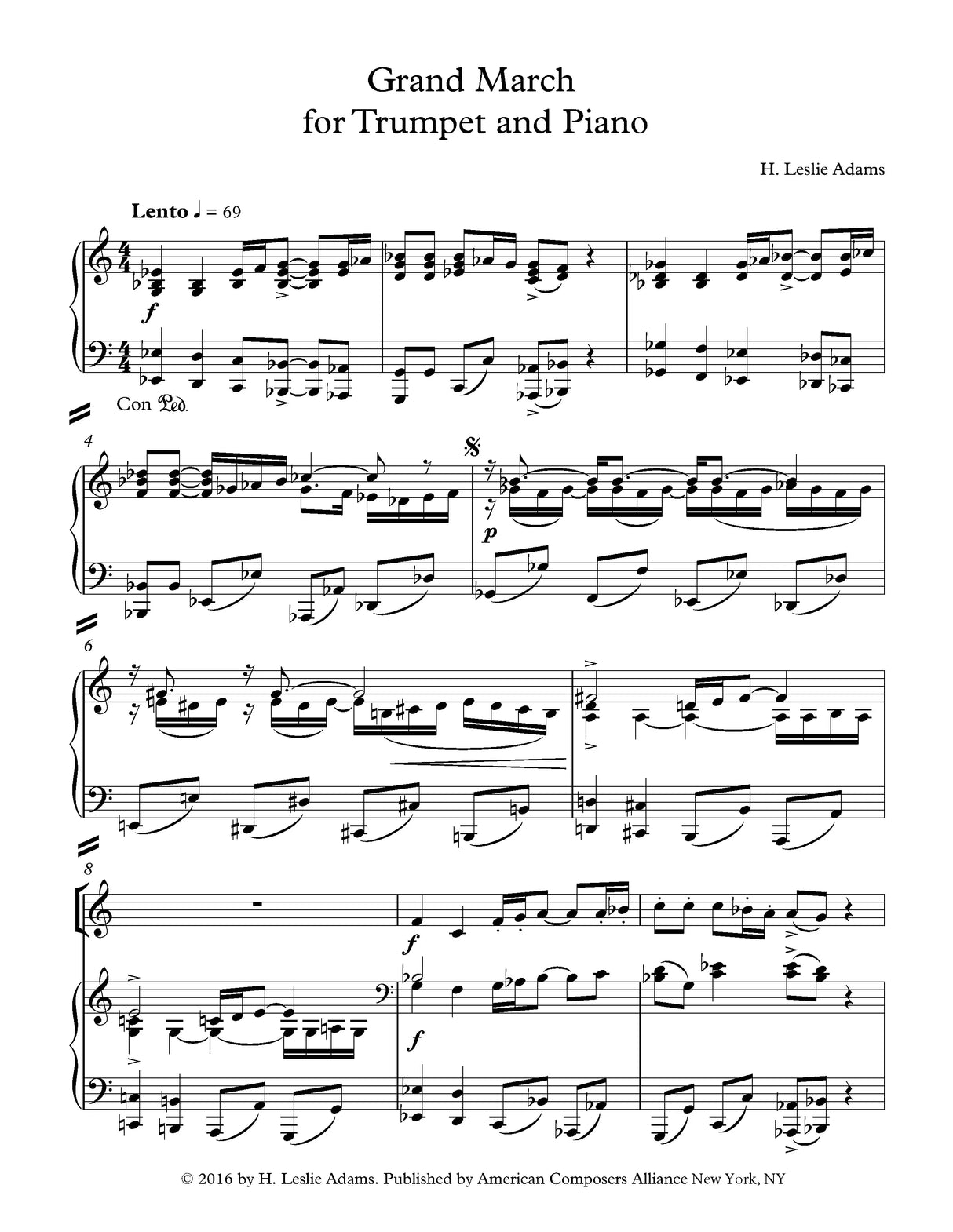 H.L. Adams: Grand March