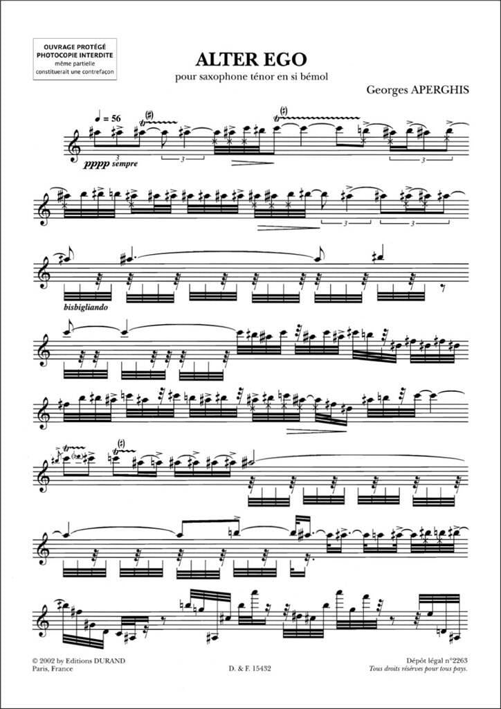 Aperghis: Alter Ego