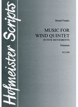 B. Franke: Music for wind quintet