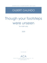 Galindo: Though Your Footsteps Were Unseen