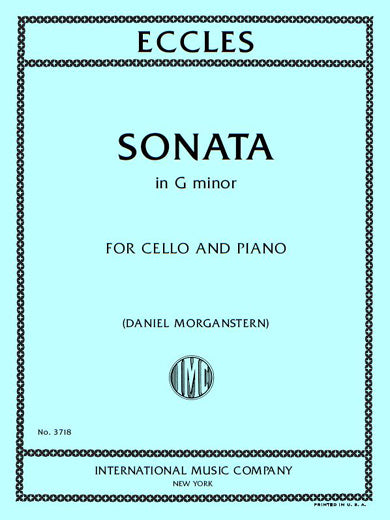 Eccles: Sonata in G Minor (arr. for cello & piano)