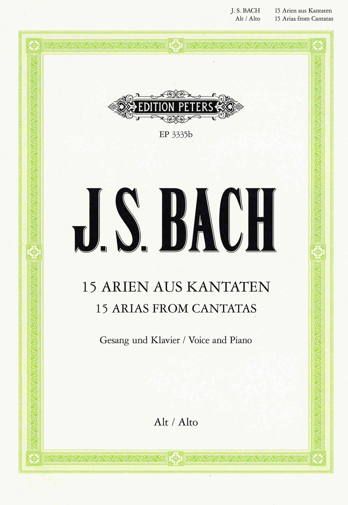 Bach: 15 Contralto Arias from Cantatas