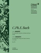 C.P.E. Bach: Cello Concerto in A Minor, Wq. 170