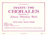 Bach: 22 Chorales (arr. for brass quartet)