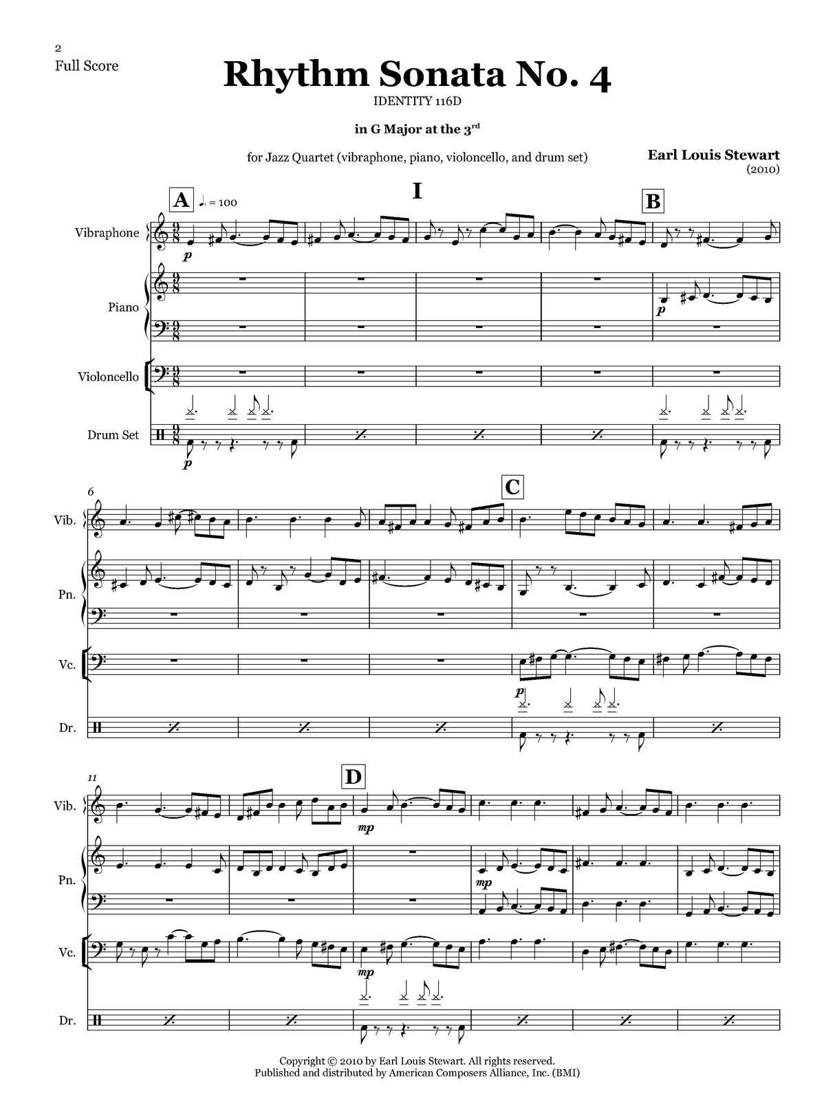 Stewart: Rhythm Sonata No. 4