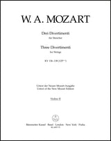 Mozart: Three Divertimenti, K. 136-138 (125a-c)