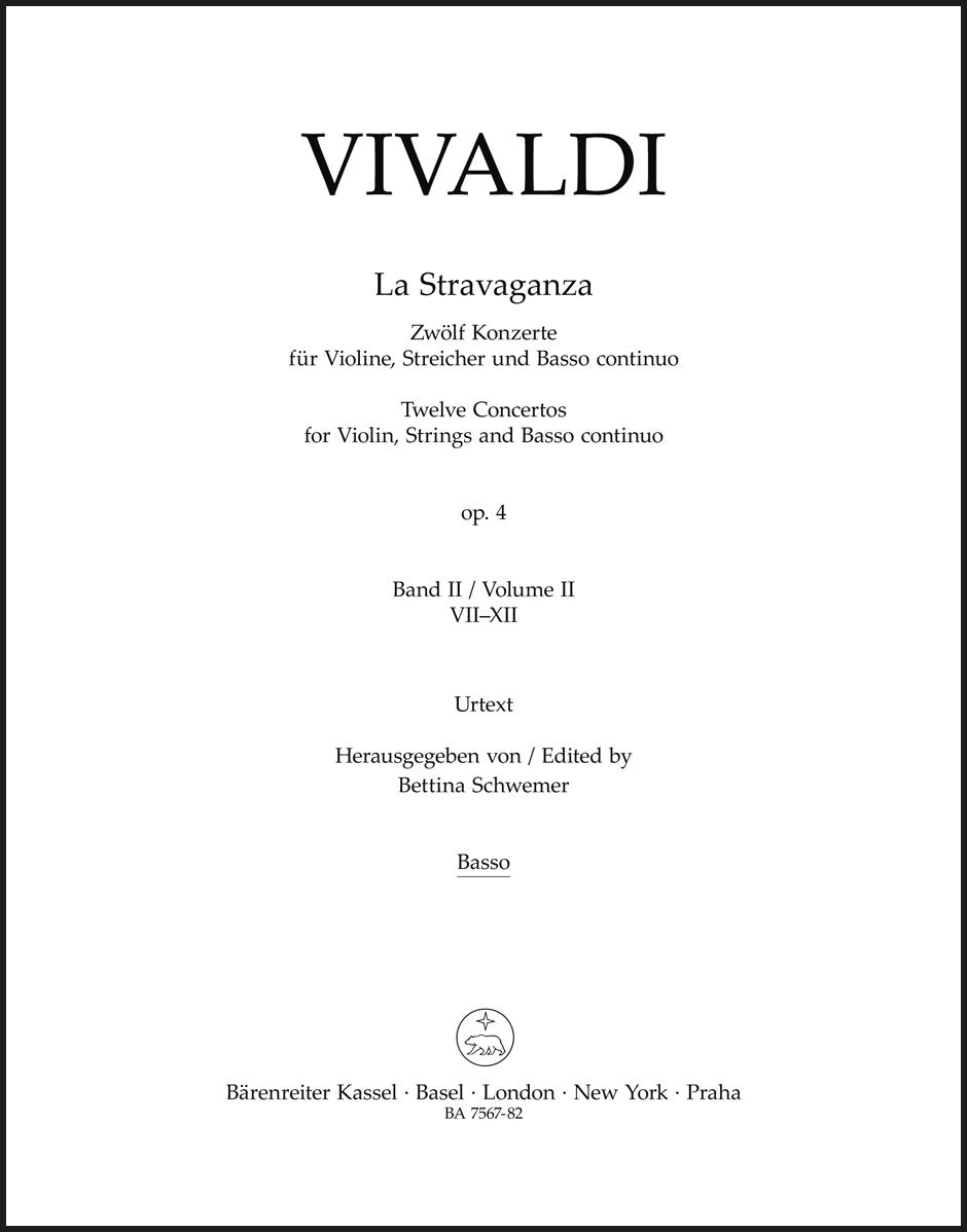 Vivaldi: La Stravaganza, Op. 4 - Volume 2 (Nos. 7-12)