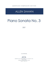 Shawn: Piano Sonata No. 3